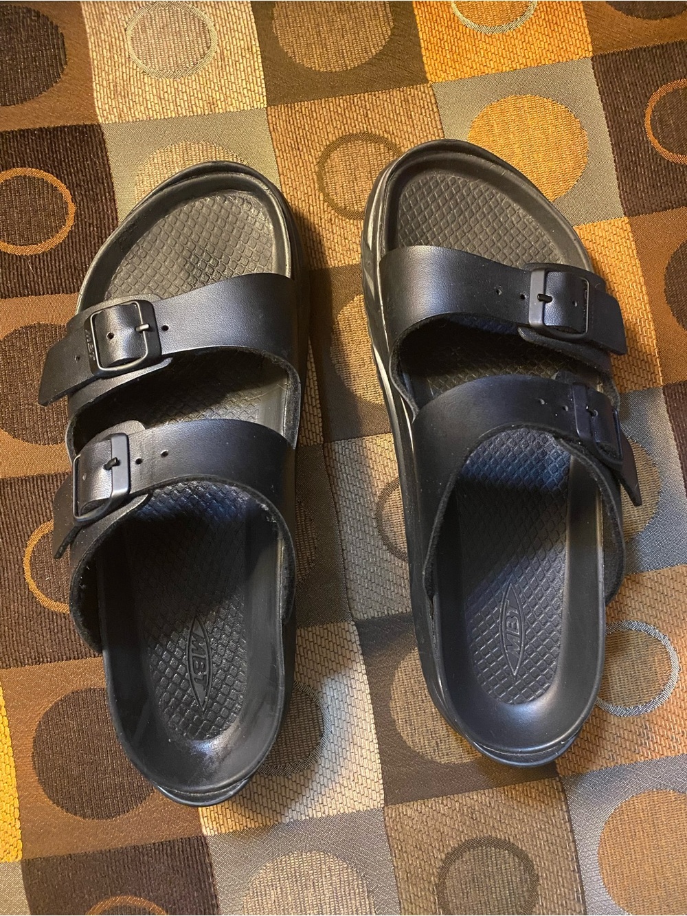 MBT Nakuru Women's Recovery Sandals Slides Black 41 / 10 - 10.5